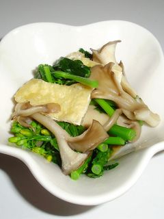 菜の花と舞茸のお浸し-レシピのメイン写真