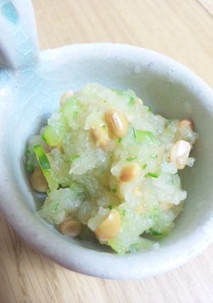 離乳食★納豆きゅうりのみぞれ煮-レシピのメイン写真