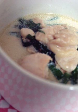 まろやか♪鶏とニラの豆乳生姜スープ-レシピのメイン写真
