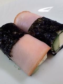 チーズきゅうりのハム海苔巻き~大葉風味~-レシピのメイン写真