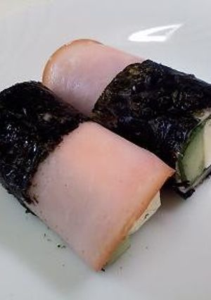 チーズきゅうりのハム海苔巻き～大葉風味～-レシピのメイン写真