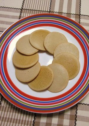 離乳食☆米粉できなこパンケーキ-レシピのメイン写真