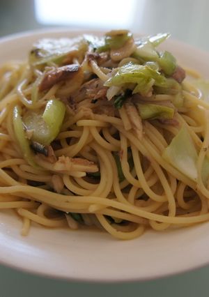 缶詰でおいしく♪オイルサーディンのパスタ-レシピのメイン写真