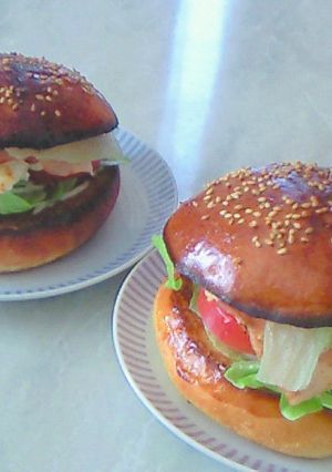 ベーコンレタス＆エッグバーガー-レシピのメイン写真