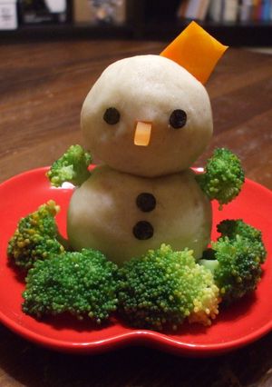 雪だるまポテトサラダ-レシピのメイン写真