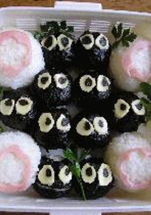 まっくろくろすけ弁当-レシピのメイン写真