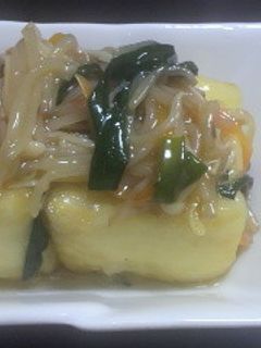 簡単☆フライパン1つで中華風揚げ出し豆腐-レシピのメイン写真