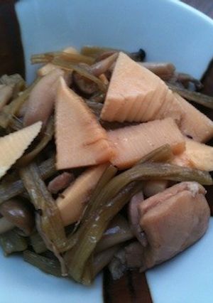 ふき・タケノコ・しいたけの煮物-レシピのメイン写真