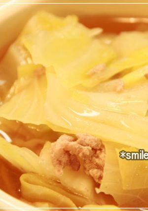 キャベツたっぷりオイスタースープ-レシピのメイン写真
