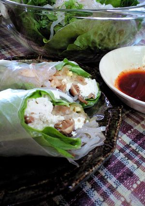 半ロー☆豆腐ディップで生春巻きパーティー-レシピのメイン写真