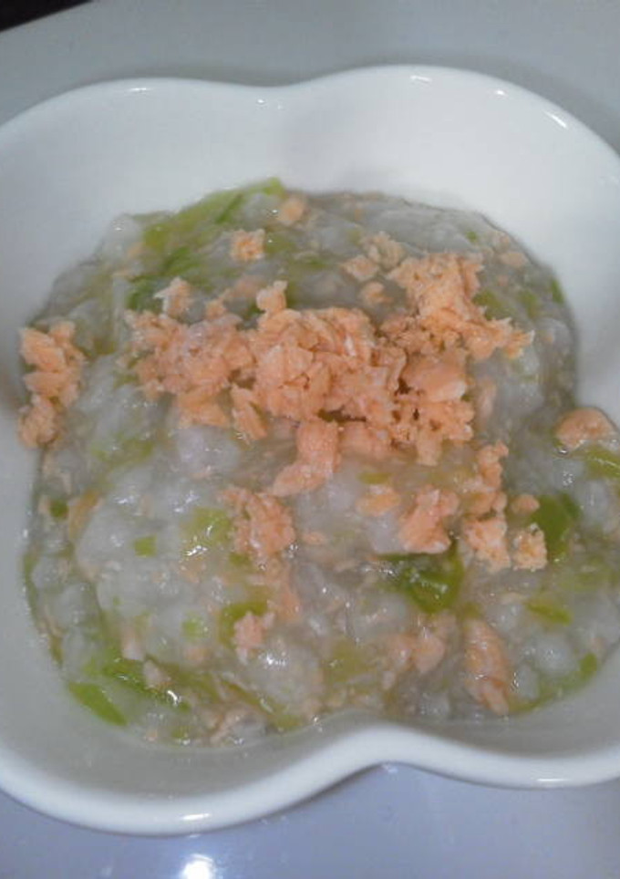 離乳食＊鮭とｷｬﾍﾞﾂの和風粥-レシピのメイン写真