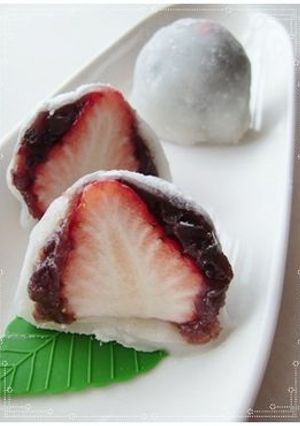 レンジde簡単❤いちご大福-レシピのメイン写真