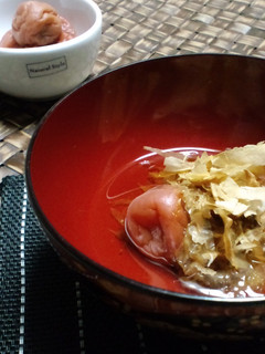 すぐでき!梅ぼしのお吸い物-レシピのメイン写真