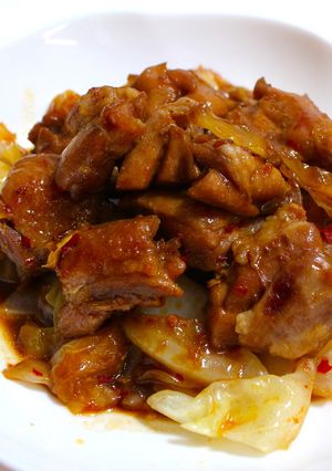 鶏肉＆キャベツのフライパン蒸し♪-レシピのメイン写真