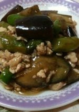 なすとアスパラの鶏そぼろあんかけ-レシピのメイン写真