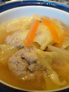 肉だんごとキャベツのスープ煮♪-レシピのメイン写真