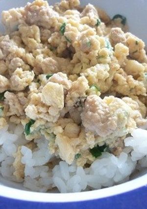 幼児食　大人もOKなひき肉親子丼-レシピのメイン写真