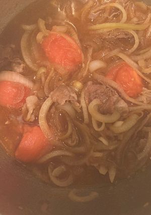 豚玉ねぎトマトすき焼き-レシピのメイン写真