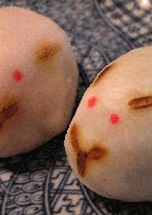 ●うさうさ♪うさぎの饅頭●-レシピのメイン写真