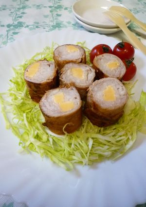 大根とスモークチーズの豚肉巻き-レシピのメイン写真