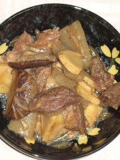 筍の牛すじコンニャク-レシピのメイン写真