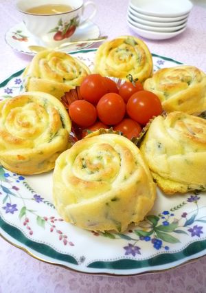 スモークチーズ入りお惣菜マフィン-レシピのメイン写真
