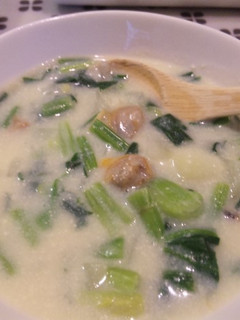 アサリと野菜の豆乳チャウダー-レシピのメイン写真
