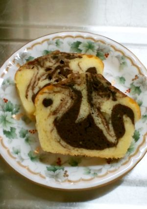 ココアマーブルのパウンドケーキ-レシピのメイン写真