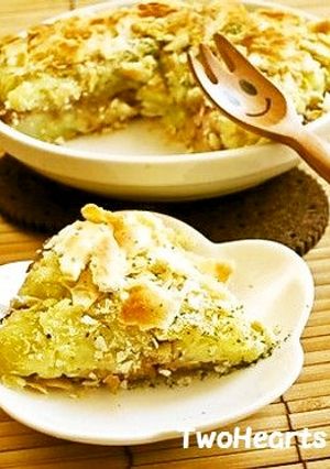 クラッカーde牛ポテのオイマヨ重ね焼き-レシピのメイン写真