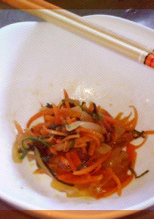 人参の皮で*レンジできんぴら風-レシピのメイン写真