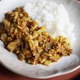 キャベツと挽肉のしっとり無水キーマカレー
