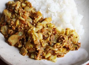 キャベツと挽肉のしっとり無水キーマカレー-レシピのメイン写真