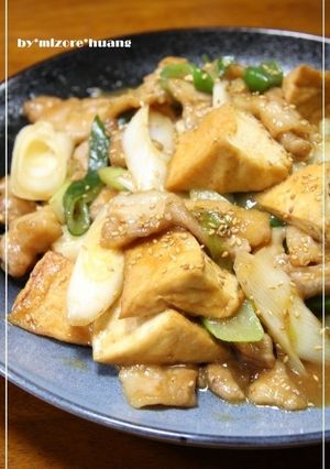 超手抜き焼肉タレで★厚揚げ豚バラの炒め煮-レシピのメイン写真