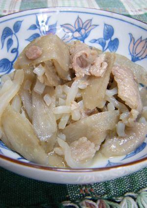 こんにゃくとごぼうの味噌煮込み-レシピのメイン写真