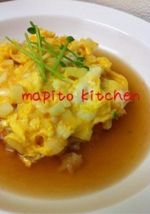 我が家の定番☆鶏の親子の天津飯-レシピのメイン写真