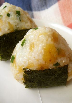 簡単！ちょっと豪華なたぬきおにぎり♪♪-レシピのメイン写真
