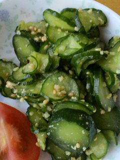 給食風☆胡瓜のごま和え-レシピのメイン写真