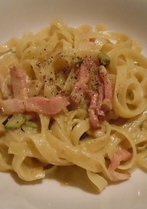 ピスタチオのクリームフェットチーネ-レシピのメイン写真