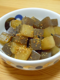 大根とこんにゃくの甘辛コロコロ煮-レシピのメイン写真