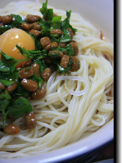 納豆とイタリアンパセリの冷製パスタ-レシピのメイン写真