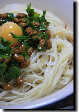 納豆とイタリアンパセリの冷製パスタ-レシピのメイン写真