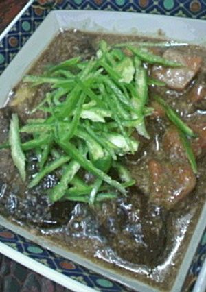 とろ～り甘辛♪豚肉となすのごま煮込み☆-レシピのメイン写真