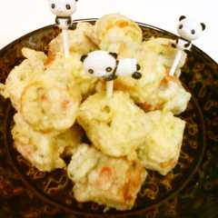 รูปของ ちくわの天ぷら♪たこ焼き風