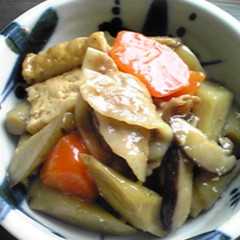 รูปของ 揚げ豆腐とごぼうのとろっと旨煮