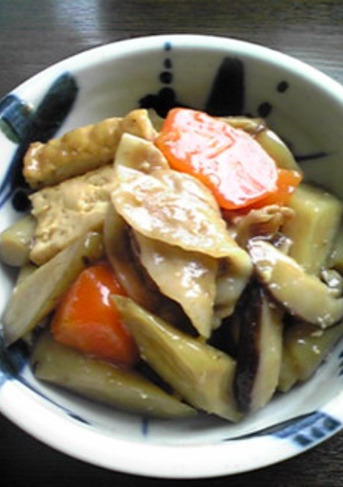 揚げ豆腐とごぼうのとろっと旨煮-レシピのメイン写真