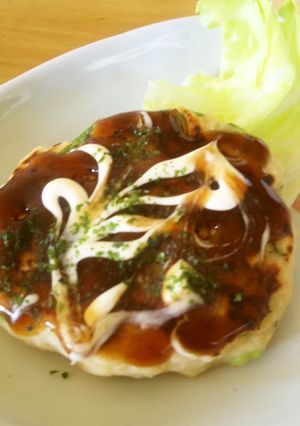 豆腐とおからで♡ネギだけお好み焼き-レシピのメイン写真