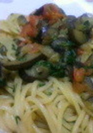 なす♪トマト♪青しその和風パスタ♪-レシピのメイン写真