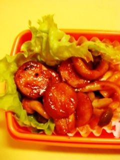 しめじとウインナーのケチャップ炒め-レシピのメイン写真