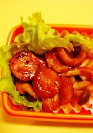しめじとウインナーのケチャップ炒め-レシピのメイン写真