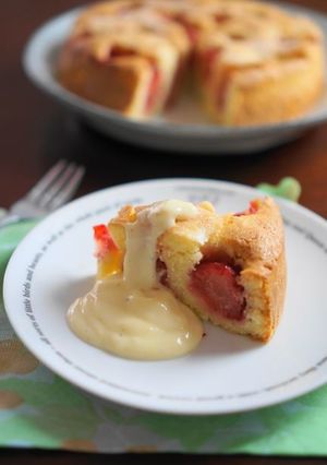 スウェーデン風♬焼きっぱなしの苺ケーキ-レシピのメイン写真